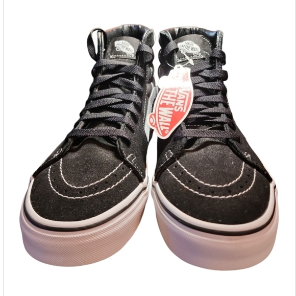 NWT VANS SK8-HI Bandana Black Suede Canvas Skate Shoes Men's Size 9.5 Women's 11 - Picture 3 of 14